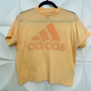Adidas Light Peach Crew Neck Tee